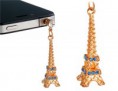 Crystal Torre Eiffel 3,5 mm Plug prueba de polvo para el iPhone, iPad y los teléfonos celulares SKU: IP3738X